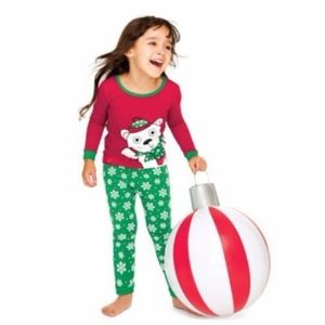 COPY - Girls Pajamas 4T Christmas Snowflake Bear New